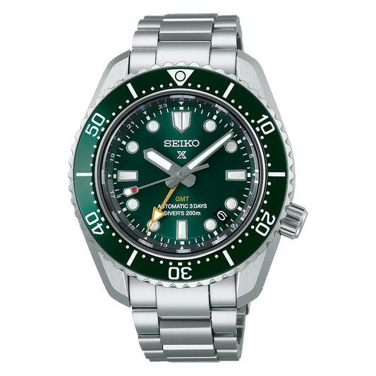 SEIKO PROSPEX AUTOMATIC DIVER'S GMT 200M 'MARINE GREEN' SPB381 SPB381J1
