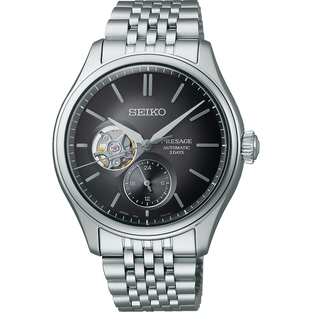 SEIKO PRESAGE AUTOMATIC CLASSIC SERIES 'SUMI-IRO' OPEN HEART SPB471 SPB471J1