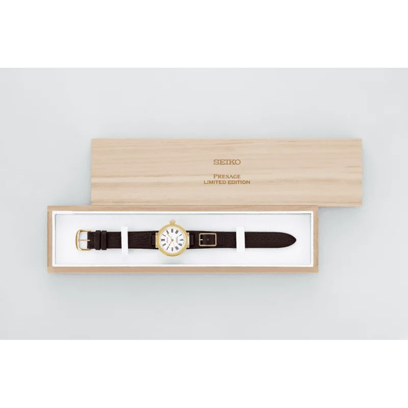 SEIKO PRESAGE AUTOMATIC CLASSIC SERIES ENAMEL 'TIMEKEEPER' 145TH ANNIVERSARY LIMITED EDITION SPB538 SPB538J1