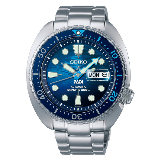 SEIKO PROSPEX AUTOMATIC KING TURTLE PADI 'GREAT BLUE' SRPK01 SRPK01K1