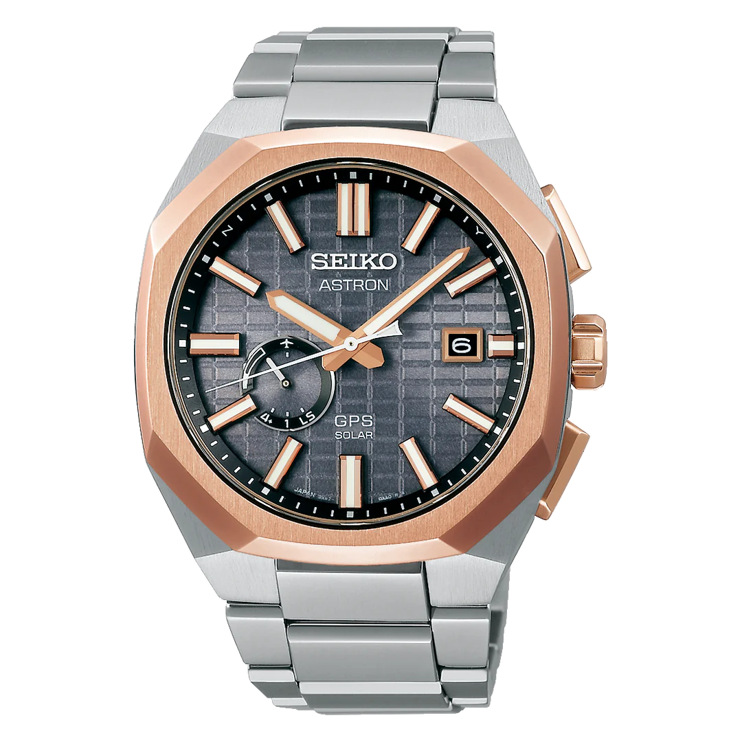 SEIKO ASTRON GPS SOLAR 'ROSE GOLD' CRYSTAL BOX SSJ014 SSJ014J1