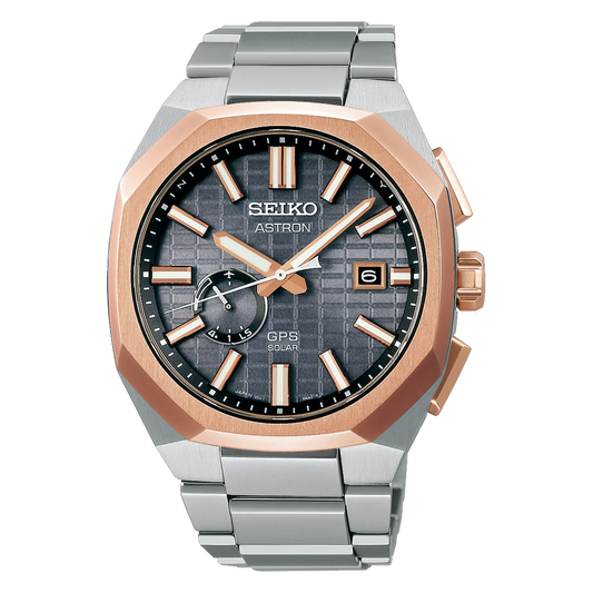 SEIKO ASTRON GPS SOLAR 'ROSE GOLD' CRYSTAL BOX SSJ014 SSJ014J1
