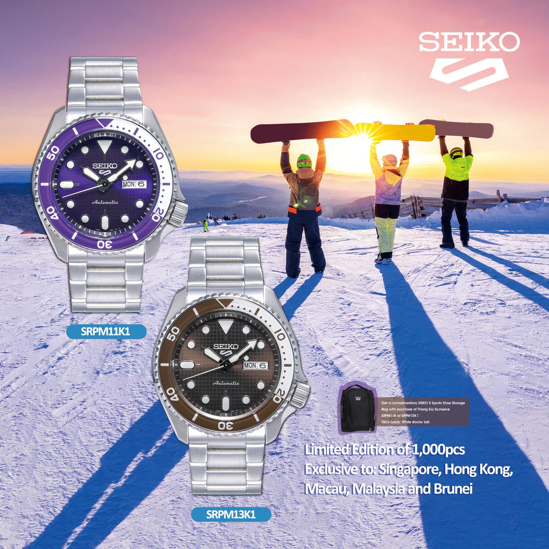 SEIKO 5 SPORTS AUTOMATIC SKX SERIES THONG SIA EXCLUSIVE LIMITED EDITION SRPM11 SRPM11K1