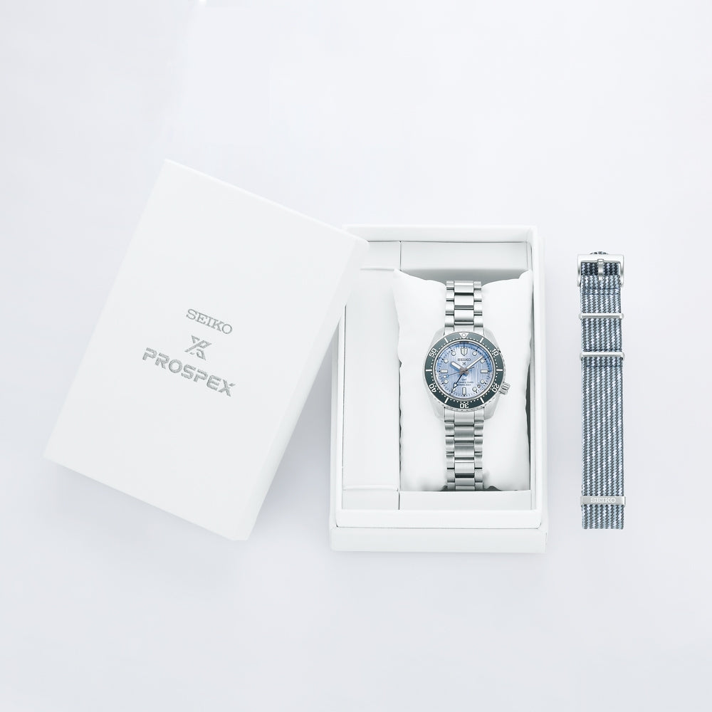 SEIKO PROSPEX AUTOMATIC DIVER'S GMT 200M 'GLACIER BLUE' LIMITED EDITION SPB385 SPB385J1
