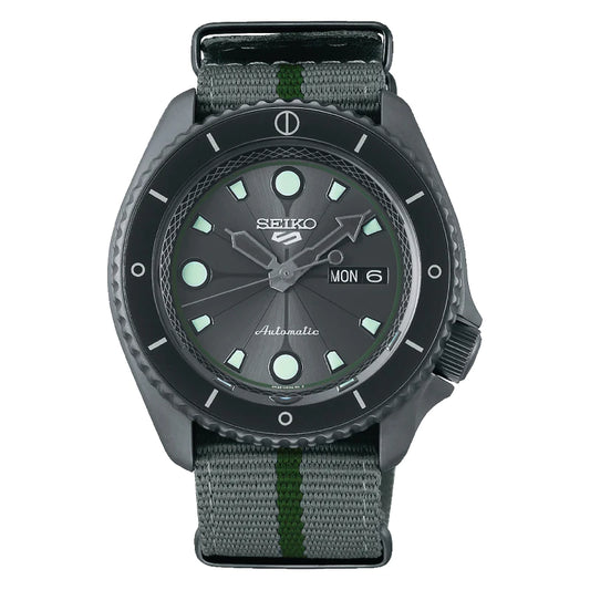 SEIKO 5 SPORTS AUTOMATIC NARUTO SHIKAMARU LIMITED EDITION SRPF75 SRPF75K1