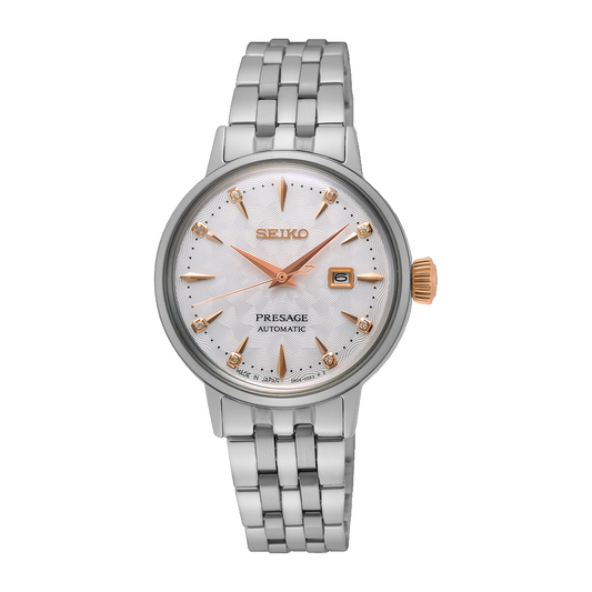 SEIKO PRESAGE AUTOMATIC LADIES COCKTAIL TIME 'CLOVER CLUB' SRE009 SRE009J1