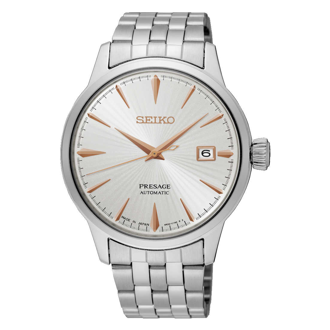SEIKO PRESAGE AUTOMATIC COCKTAIL TIME WHITE SUNBURST SRPB47 SRPB47J1