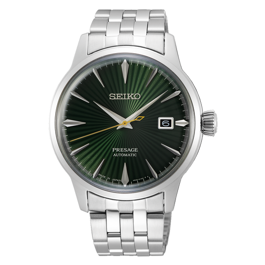SEIKO PRESAGE AUTOMATIC COCKTAIL TIME MOCKINGBIRD GREEN SRPE15 SRPE15J1