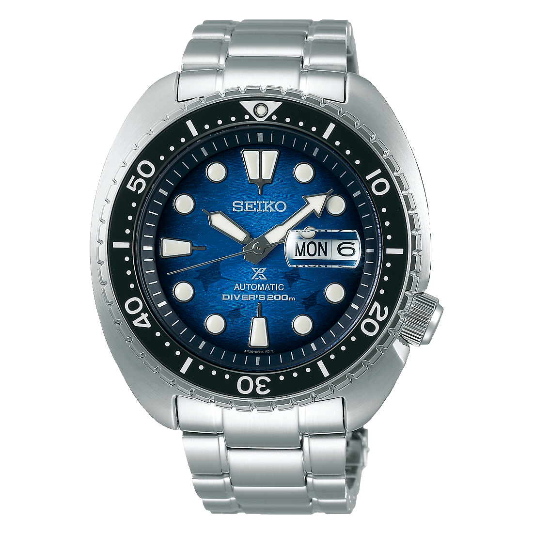 SEIKO PROSPEX AUTOMATIC KING TURTLE SAVE THE OCEAN MANTA RAY SRPE39 SRPE39K1