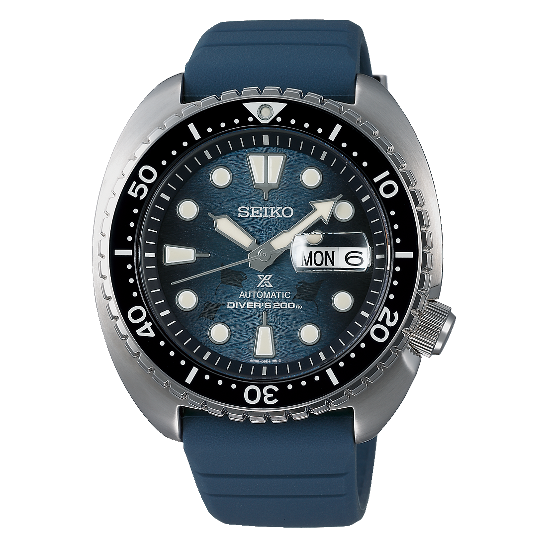 SEIKO PROSPEX AUTOMATIC KING TURTLE SAVE THE OCEAN MANTA RAY SRPF77 SRPF77K1