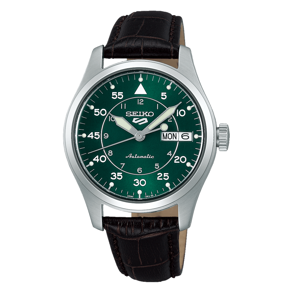 SEIKO 5 SPORTS AUTOMATIC 'KELLY GREEN FLIEGER' SRPJ89 SRPJ89K1