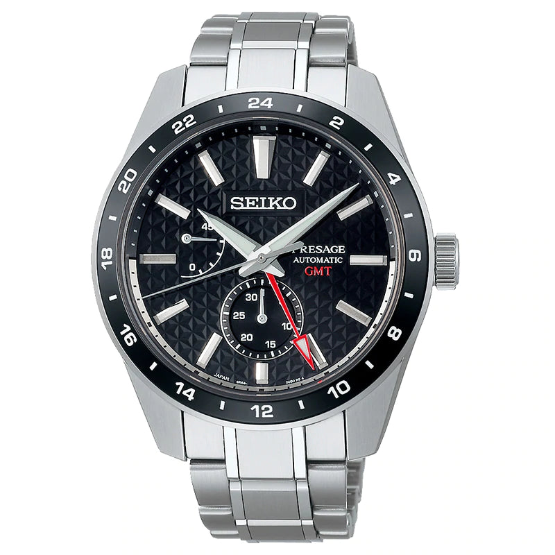 SEIKO PRESAGE AUTOMATIC SHARP EDGED GMT SPB221 SPB221J1