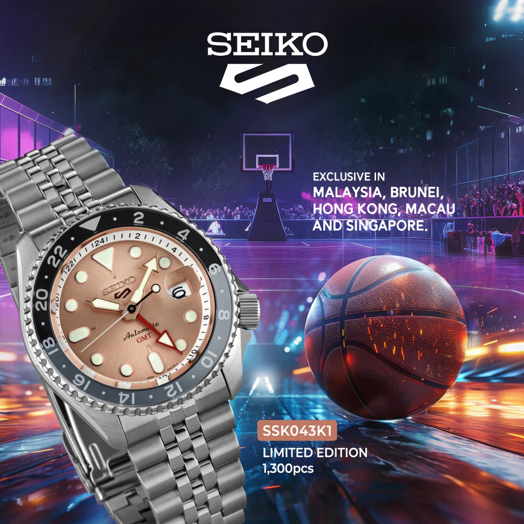 SEIKO 5 SPORTS GMT ‘SLAM DUNK' THONG SIA EXCLUSIVE LIMITED EDITION AUTOMATIC SSK043 SSK043K1