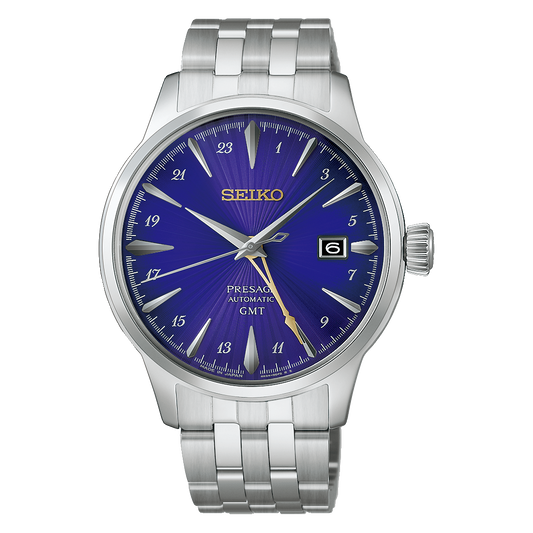 SEIKO 145TH ANNIVERSARY LIMITED EDITION PRESAGE AUTOMATIC COCKTAIL TIME GMT HCB006 HCB006J1