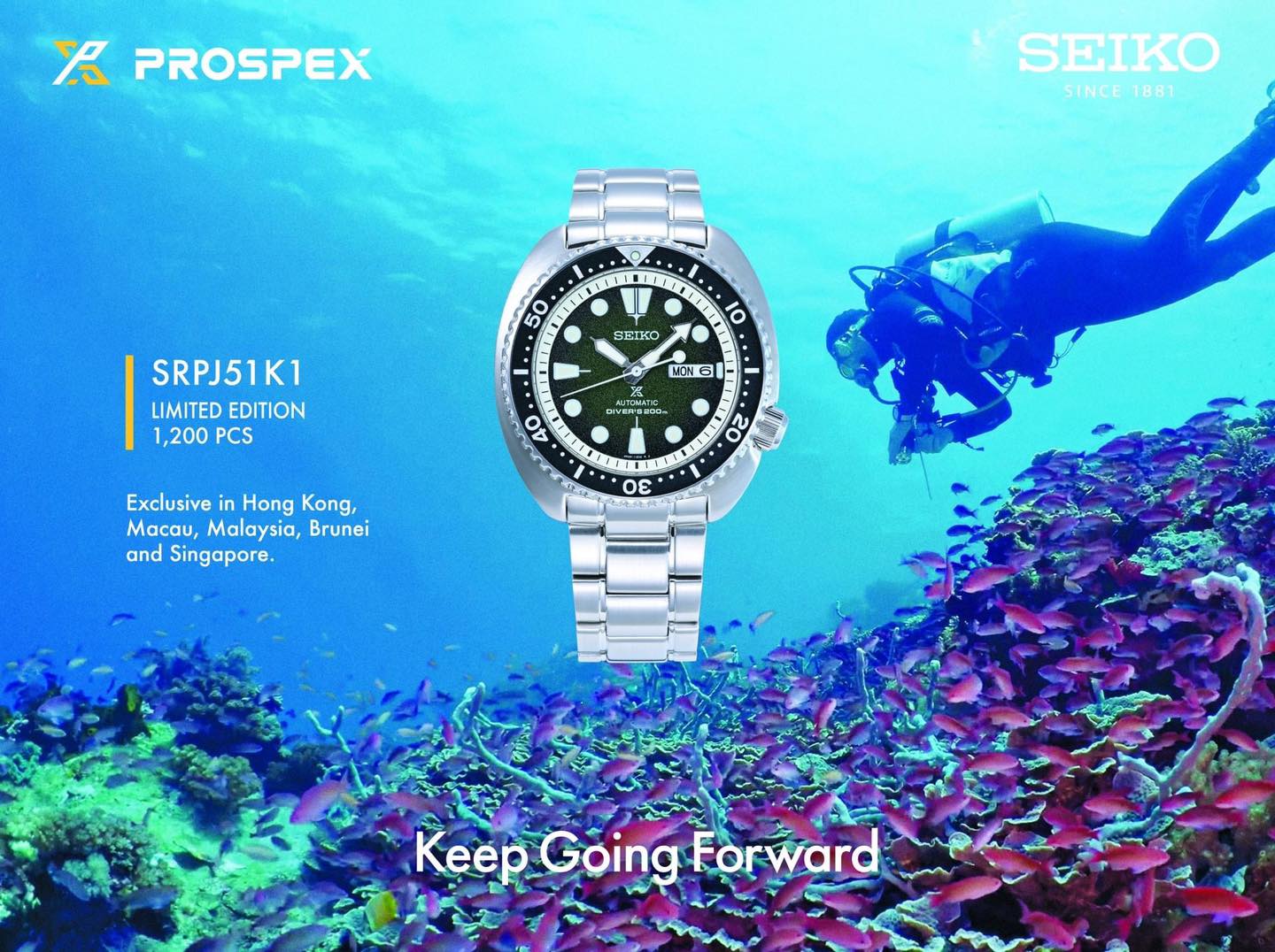 Seiko turtle 2025 green limited edition